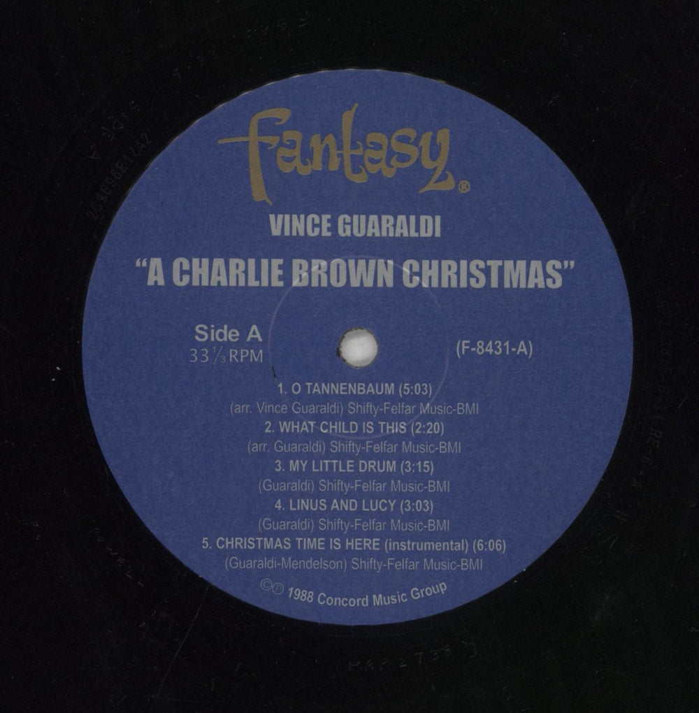 Charlie Brown (Peanuts) A Charlie Brown Christmas US vinyl LP album (LP record) CH9LPAC855678