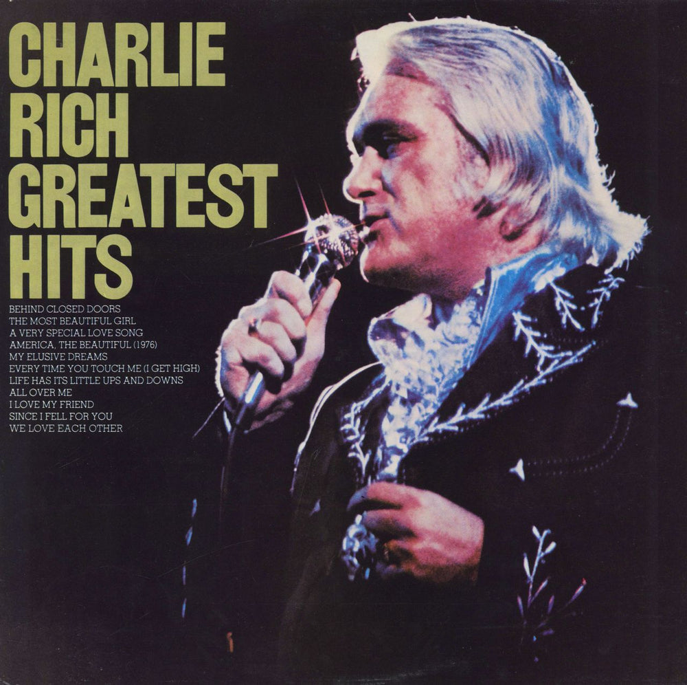 Charlie Rich Greatest Hits UK vinyl LP album (LP record) EPC81478