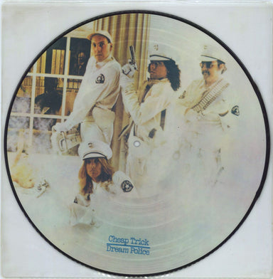 Cheap Trick Dream Police UK picture disc LP (vinyl picture disc album) EPC11-83522