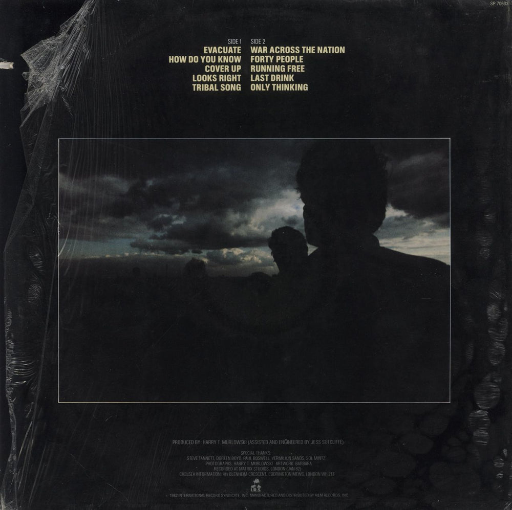 Chelsea Evacuate US vinyl LP album (LP record)