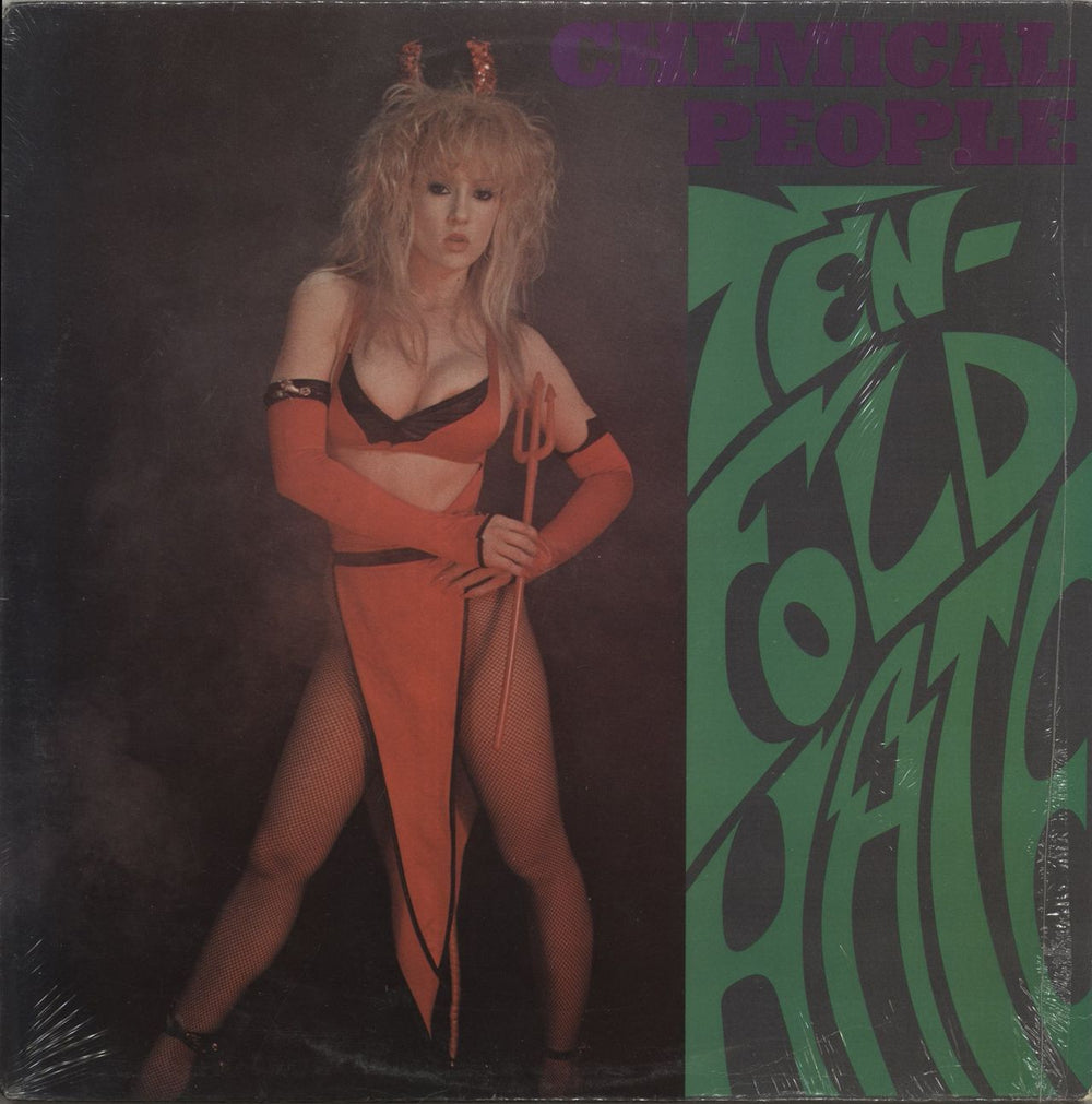 Chemical People Ten-Fold Hate - shrink US vinyl LP album (LP record) CRUZ007