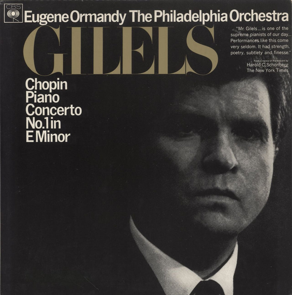 Chopin Piano Concerto No.1 In E Minor UK vinyl LP album (LP record) BPG72338