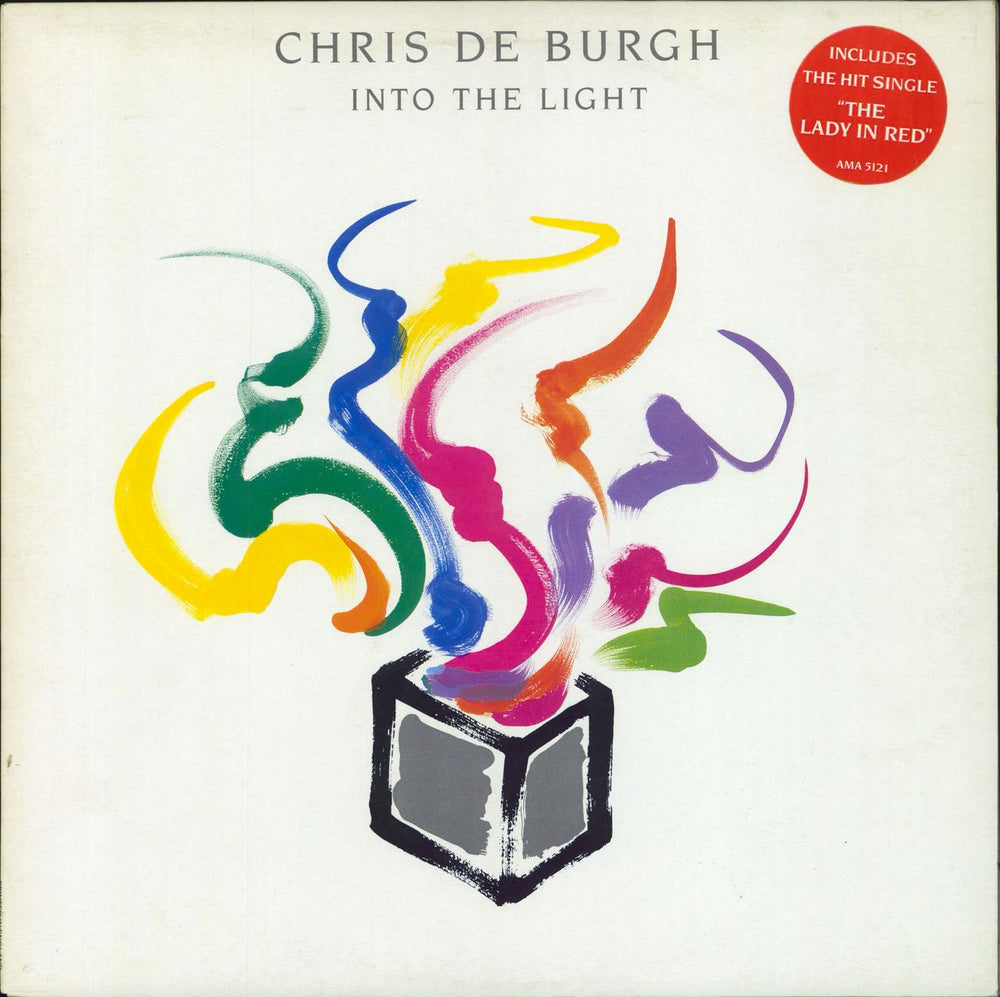 Chris De Burgh Into The Light - Stickered sleeve UK vinyl LP album (LP record) AMA5121