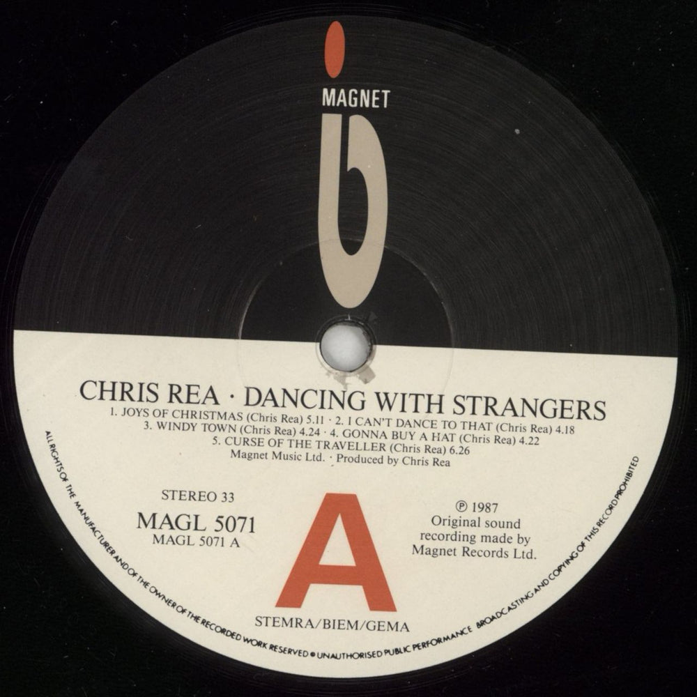 Chris Rea Dancing With Strangers UK vinyl LP album (LP record) REALPDA760038