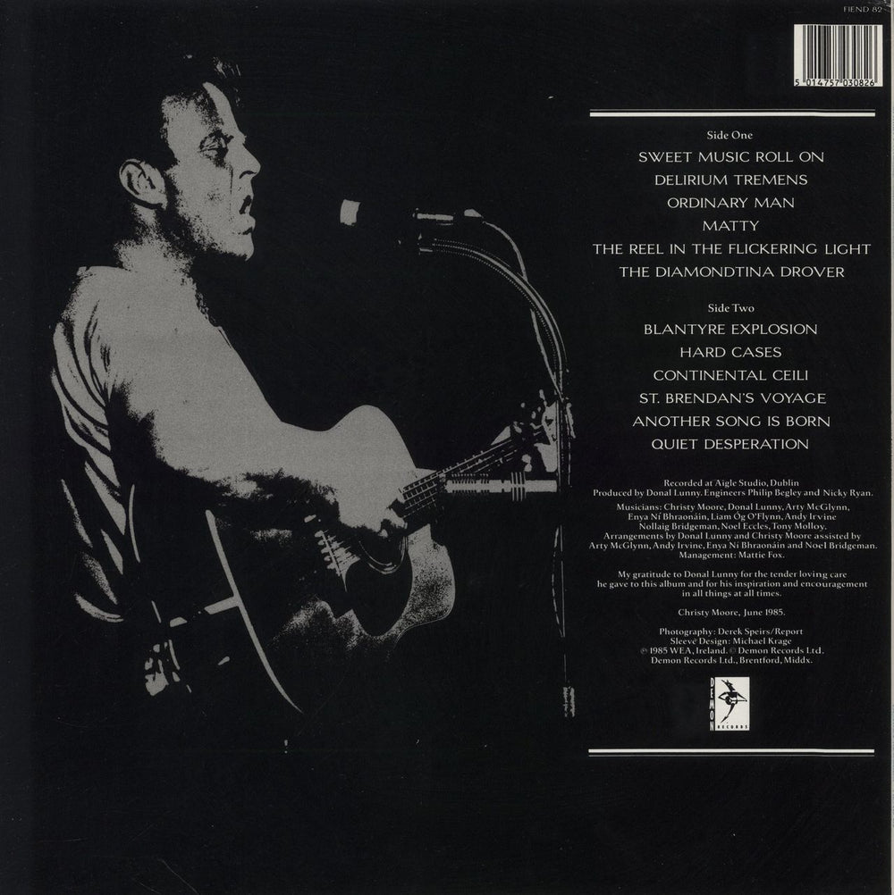 Christy Moore Ordinary Man UK vinyl LP album (LP record) 5014757030826