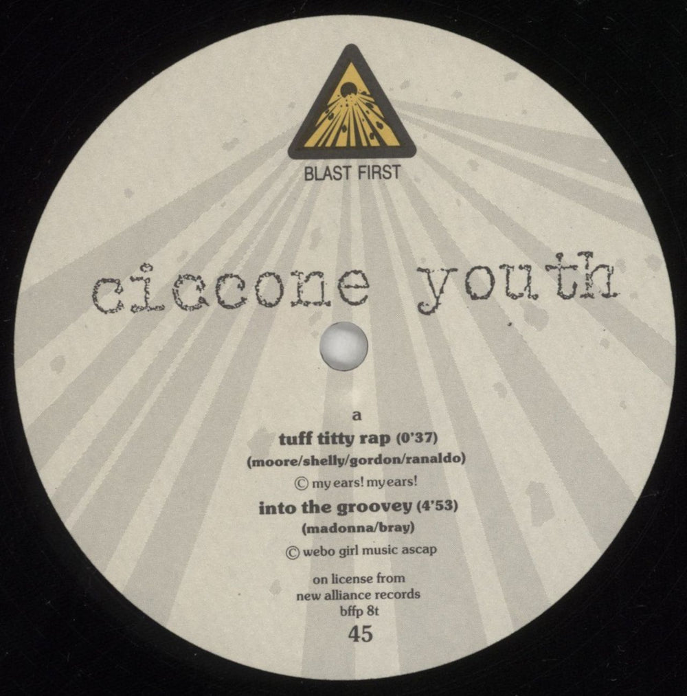 Ciccone Youth Into The Groove(y)/ Burnin' Up EP - EX UK 12" vinyl single (12 inch record / Maxi-single) CIY12IN177752