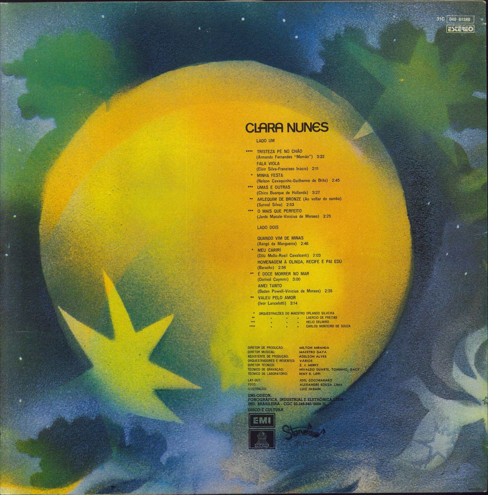 Clara Nunes Clara Nunes - 1973 Brazilian vinyl LP album (LP record)