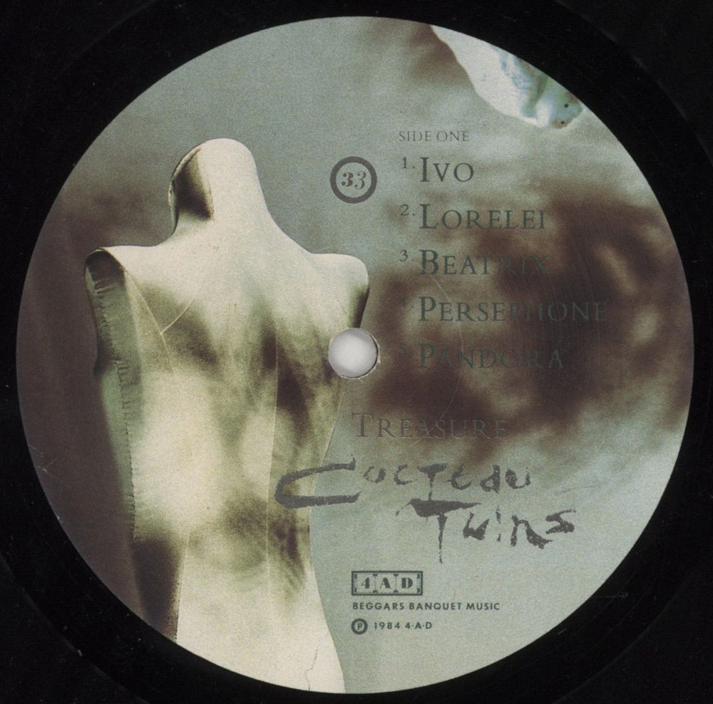 Cocteau Twins Treasure - EX UK vinyl LP album (LP record) COCLPTR121363