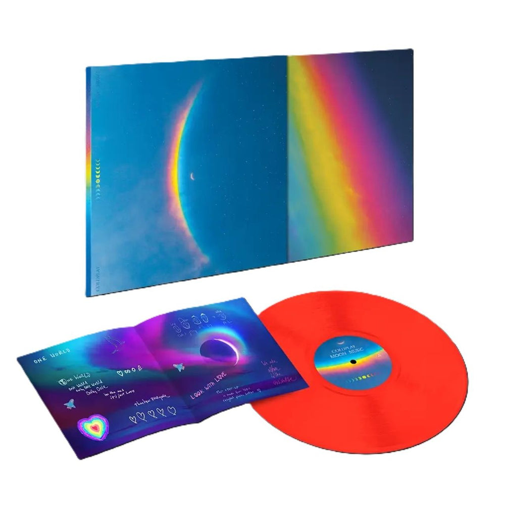 Coldplay Moon Music - Translucent Red EcoRecord - Numbered First Edition - Sealed UK vinyl LP album (LP record) 5021732278920