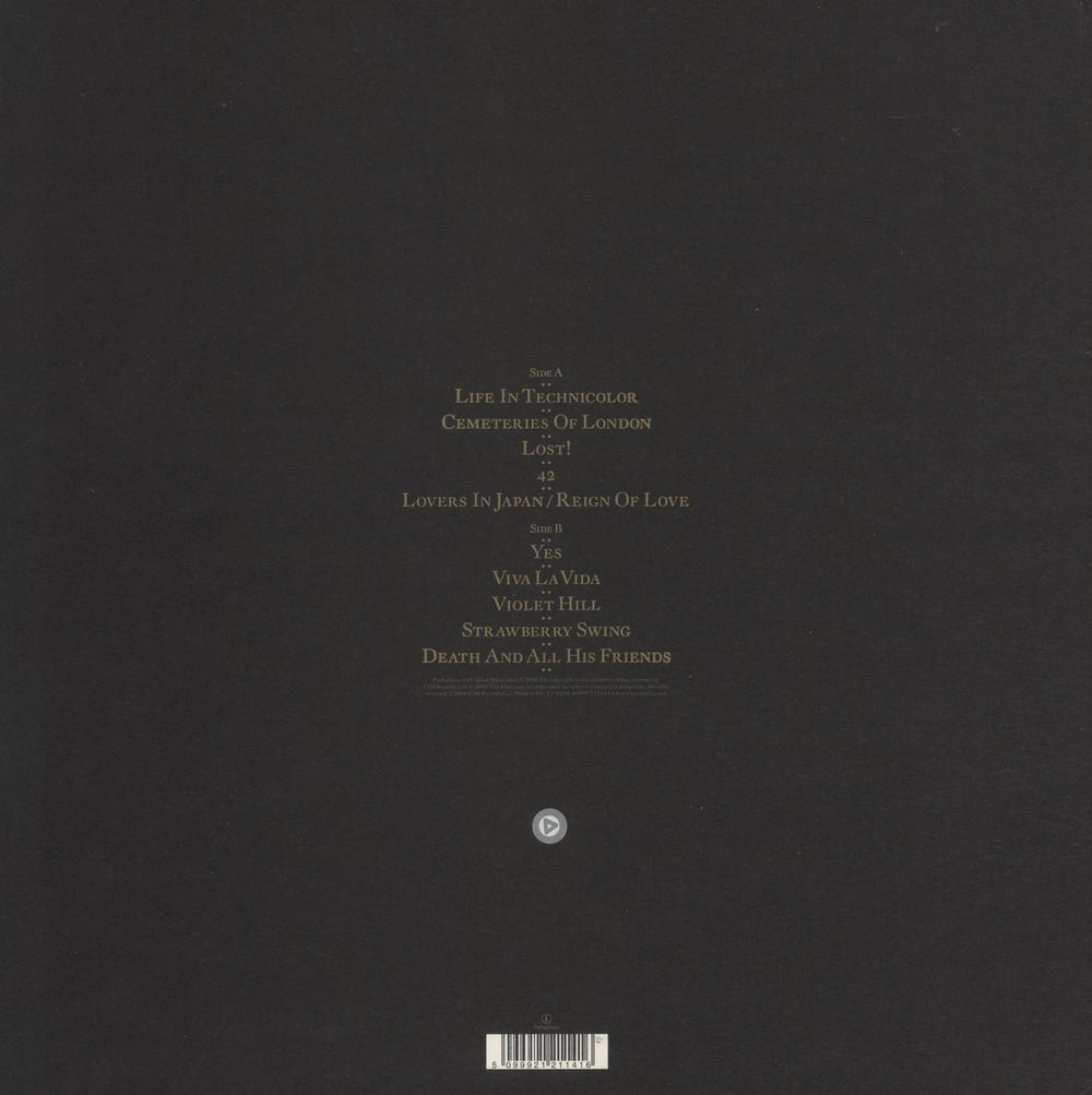 Coldplay Viva La Vida or Death And All His Friends UK vinyl LP album (LP record) 5099921211416