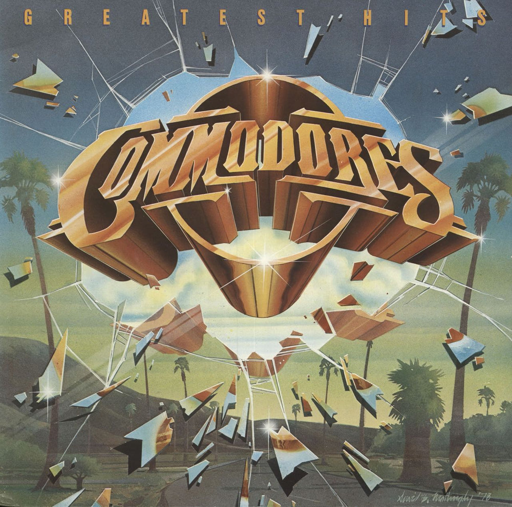 Commodores Greatest Hits German vinyl LP album (LP record) ZL72030