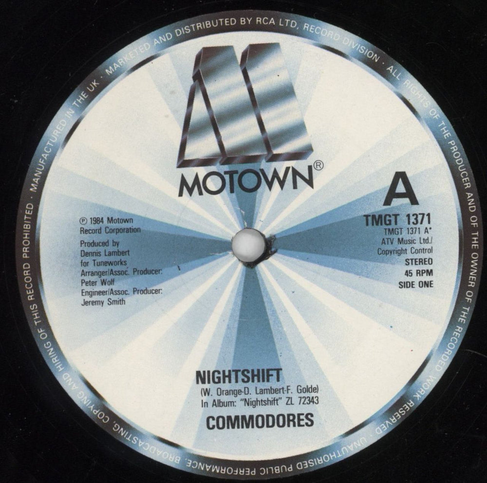 Commodores Nightshift UK 12" vinyl single (12 inch record / Maxi-single) CMM12NI393191