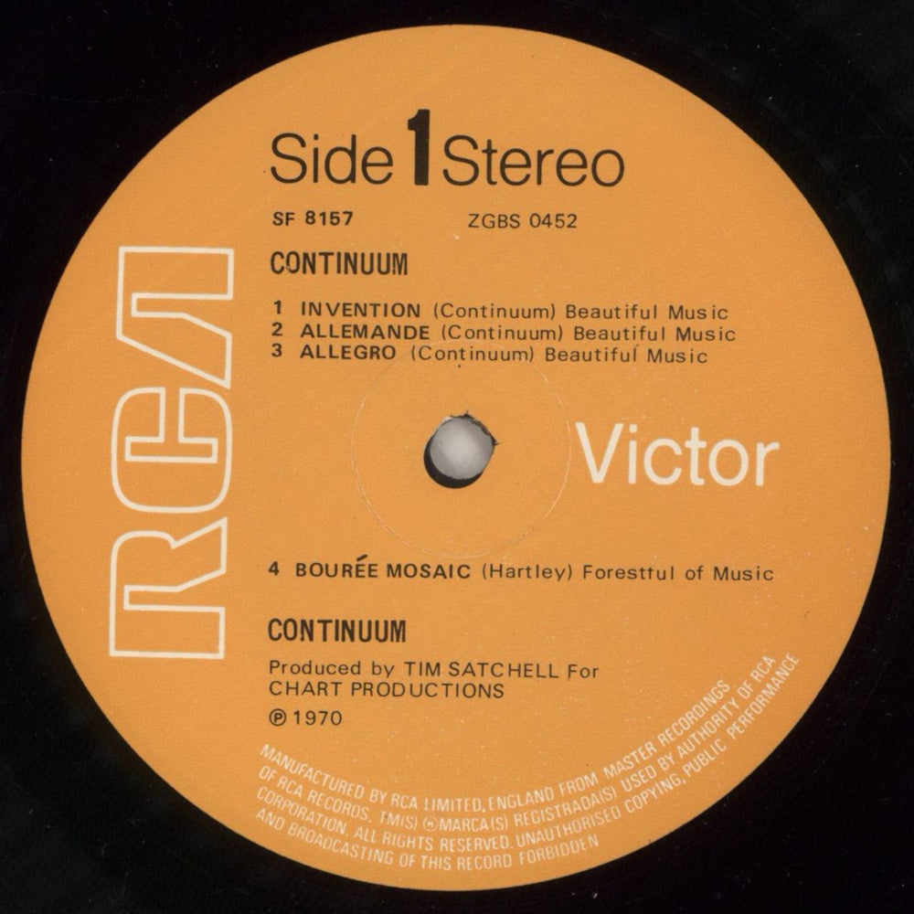 Continuum Continuum UK vinyl LP album (LP record) UUMLPCO344279