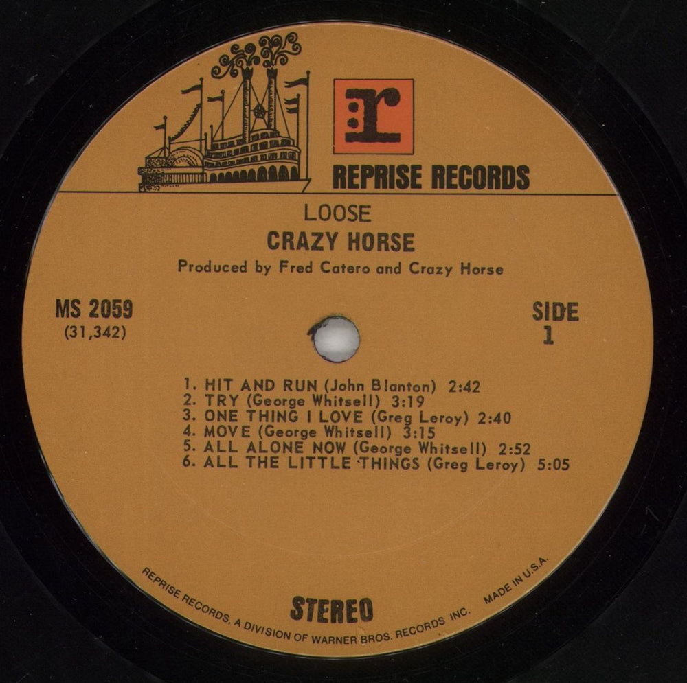 Crazy Horse Loose - VG US vinyl LP album (LP record) CRZLPLO867551