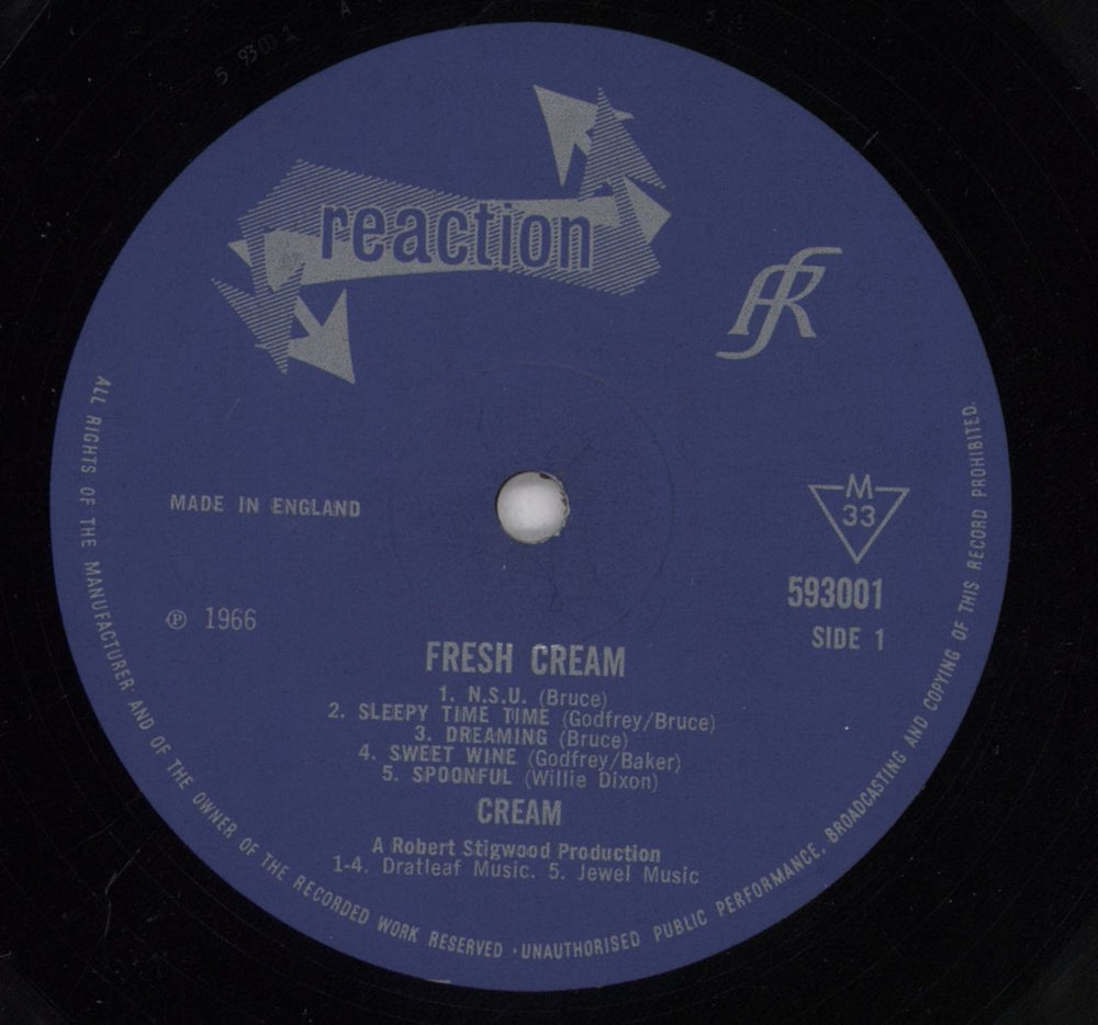 Cream Fresh Cream - 1st - VG UK vinyl LP album (LP record) CRMLPFR569225