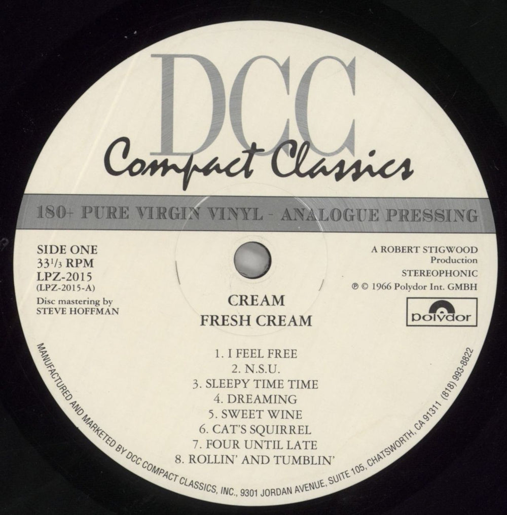 Cream Fresh Cream US vinyl LP album (LP record) CRMLPFR463689