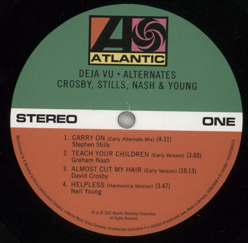 Crosby, Stills, Nash & Young Déjà Vu Alternates - RSD UK vinyl LP album (LP record) CSNLPDJ875917