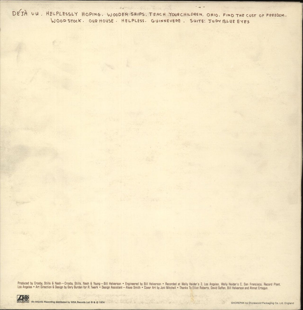 Crosby, Stills, Nash & Young So Far - EX UK vinyl LP album (LP record)