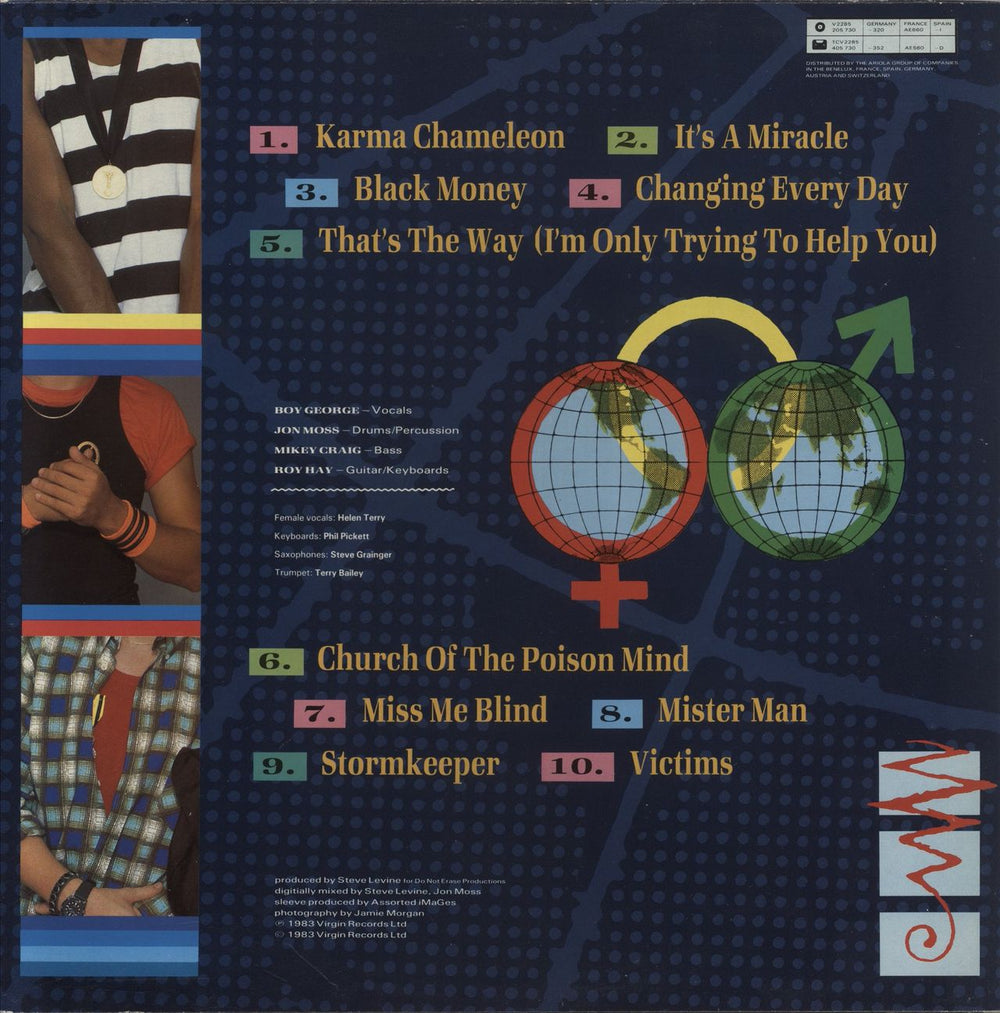 Culture Club Colour By Numbers - Lyric + Merch Insert UK vinyl LP album (LP record)