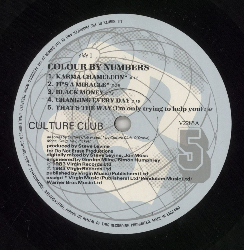 Culture Club Colour By Numbers - Shrink UK vinyl LP album (LP record) CULLPCO543921