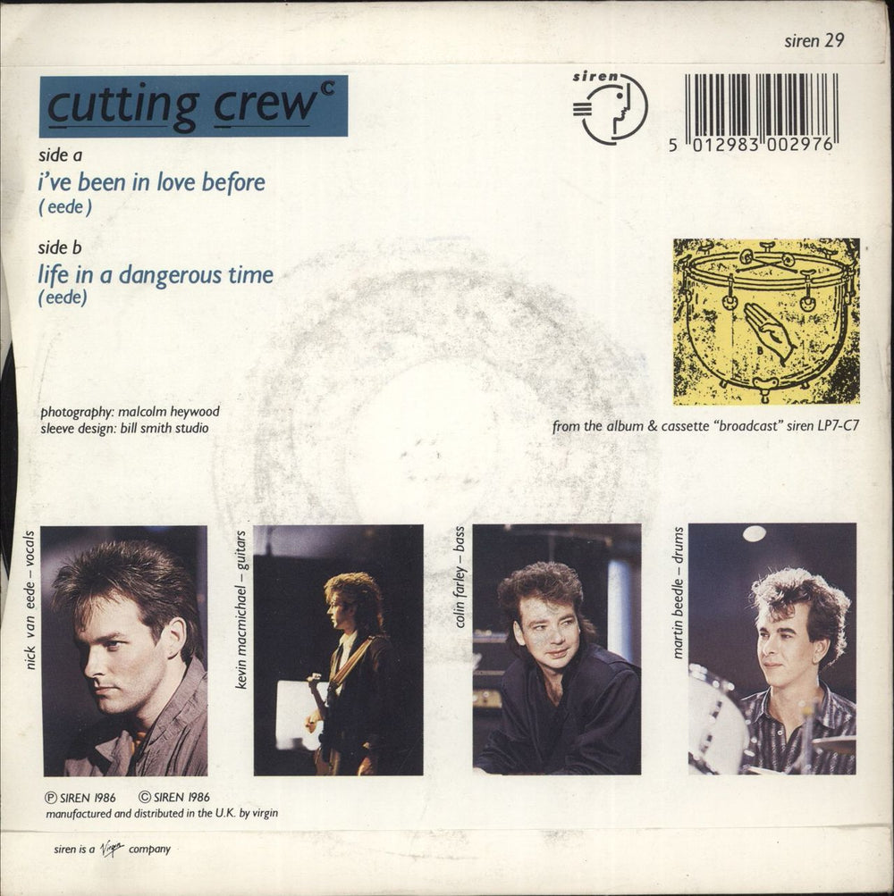 Cutting Crew I've Been In Love Before UK 7" vinyl single (7 inch record / 45) 5012980100675
