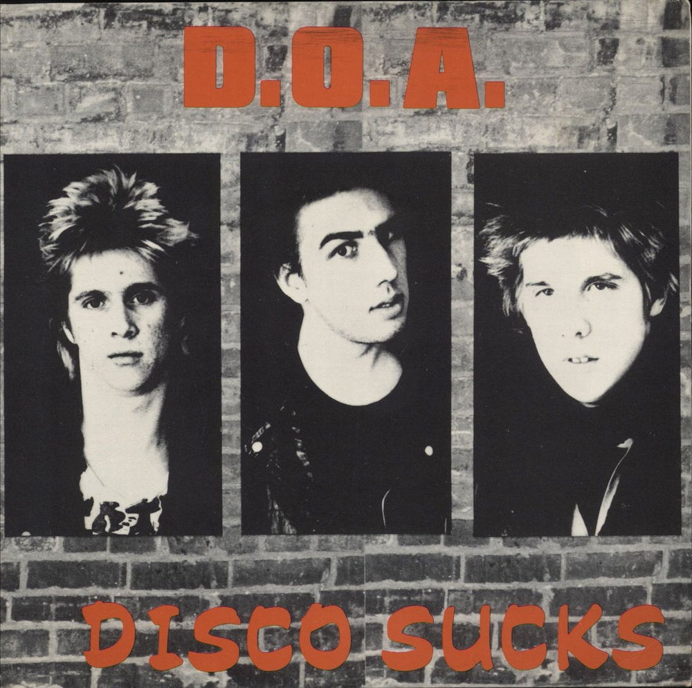 D.O.A. Disco Sucks Canadian 7" vinyl single (7 inch record / 45) 3097