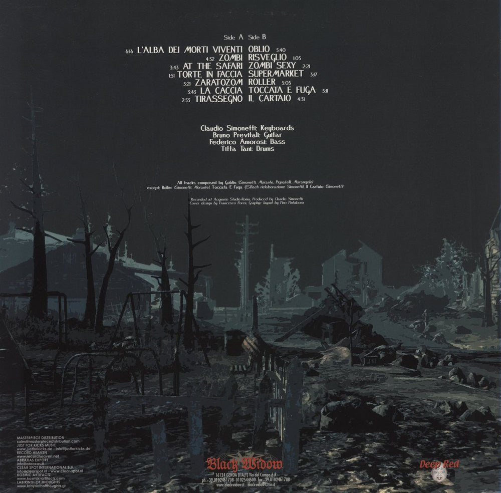 Daemonia Zombi / Dawn Of The Dead Italian vinyl LP album (LP record)