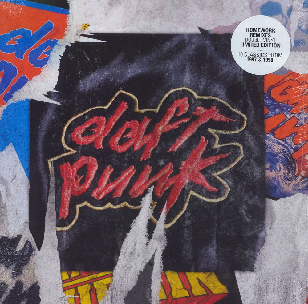 Daft Punk "Homework" Remixes - Shrink UK 2-LP vinyl record set (Double LP Album) 5054197177897