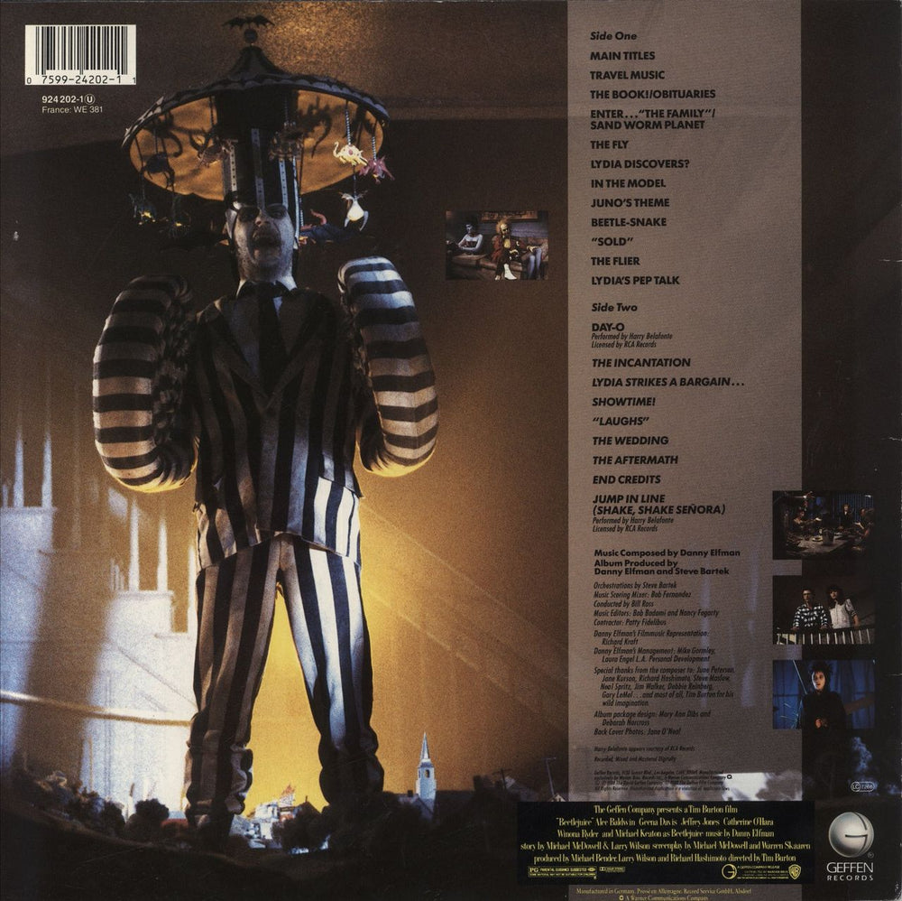 Danny Elfman Beetlejuice German vinyl LP album (LP record) 075992420211