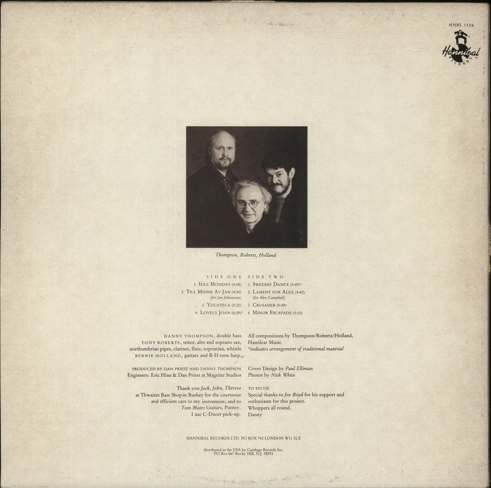 Danny Thompson Whatever UK vinyl LP album (LP record) 02072395