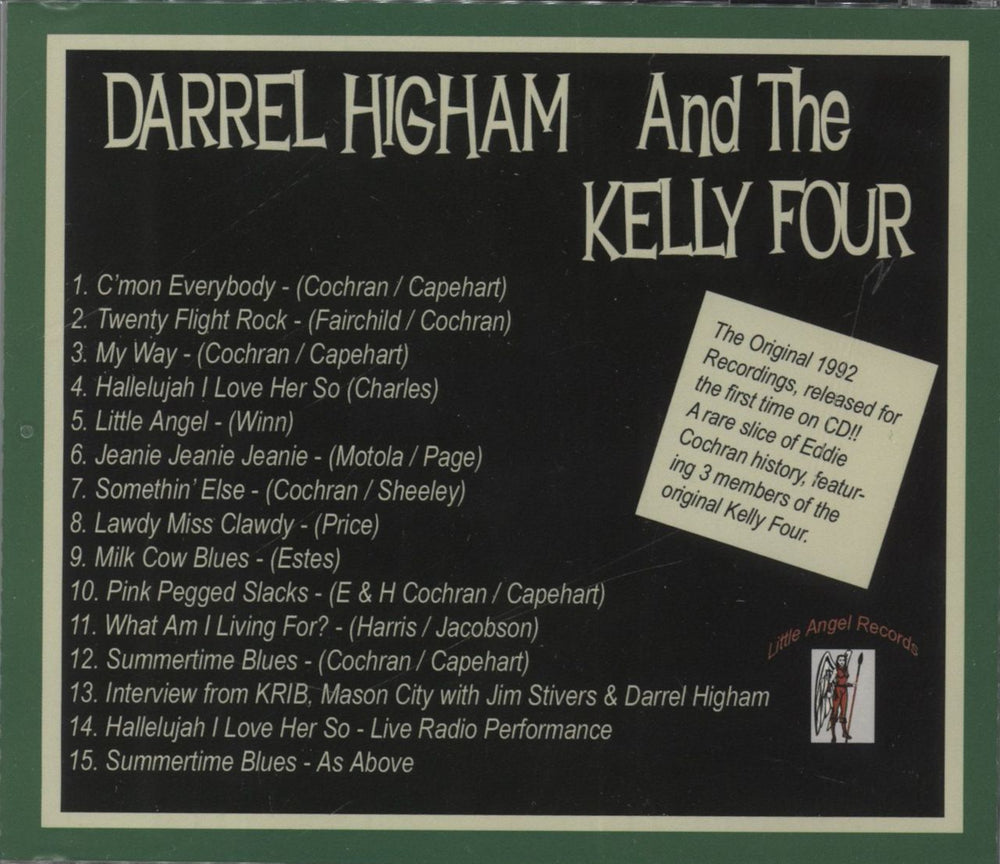 Darrel Higham & The Barnshakers Darrel Higham With The Kelly Four UK CD album (CDLP)