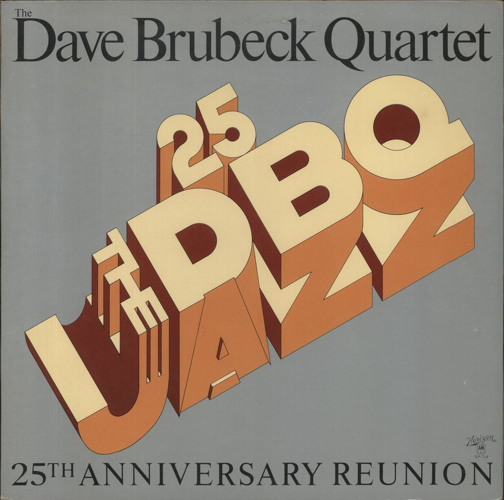 Dave Brubeck 25th Anniversary Reunion US vinyl LP album (LP record) SP-714