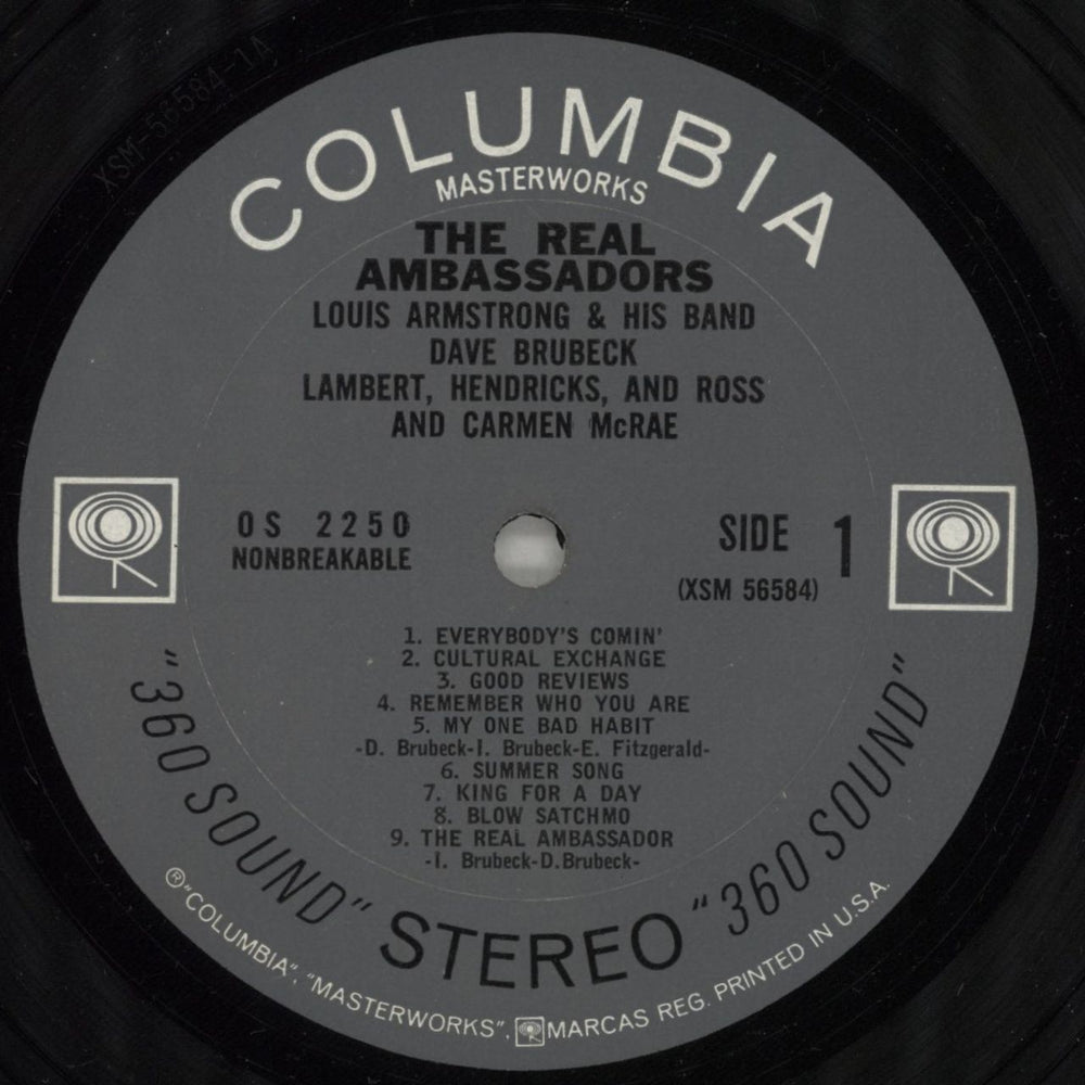 Dave Brubeck The Real Ambassadors US vinyl LP album (LP record) DBRLPTH878496