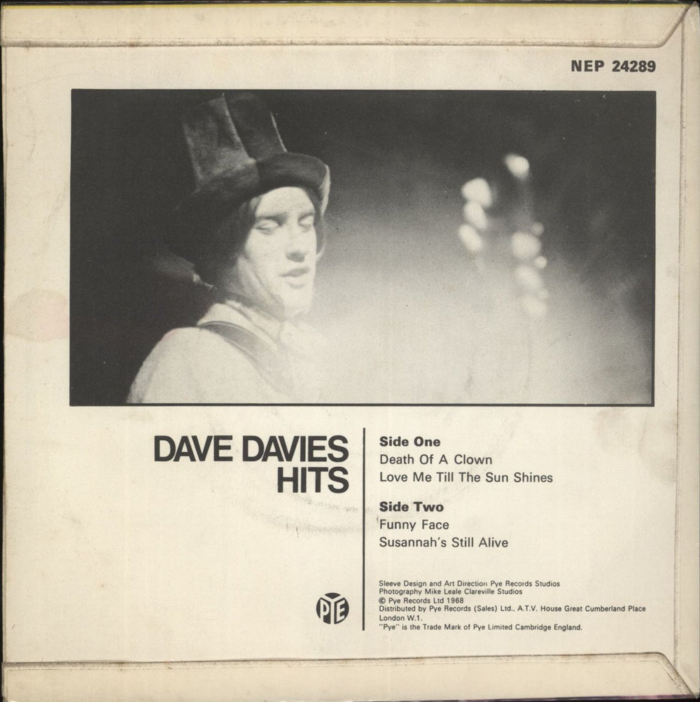 Dave Davies Dave Davies Hits UK 7" vinyl single (7 inch record / 45)