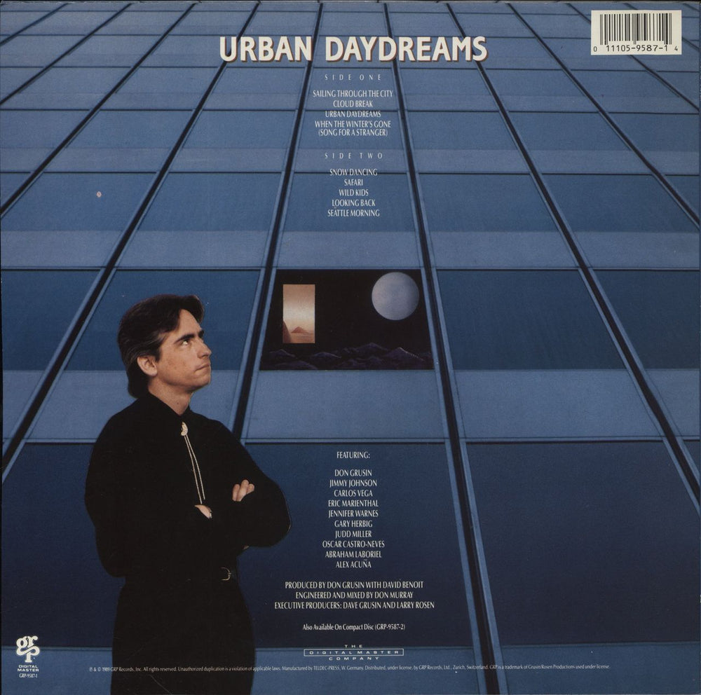 David Benoit Urban Daydreams US vinyl LP album (LP record) 011105962117