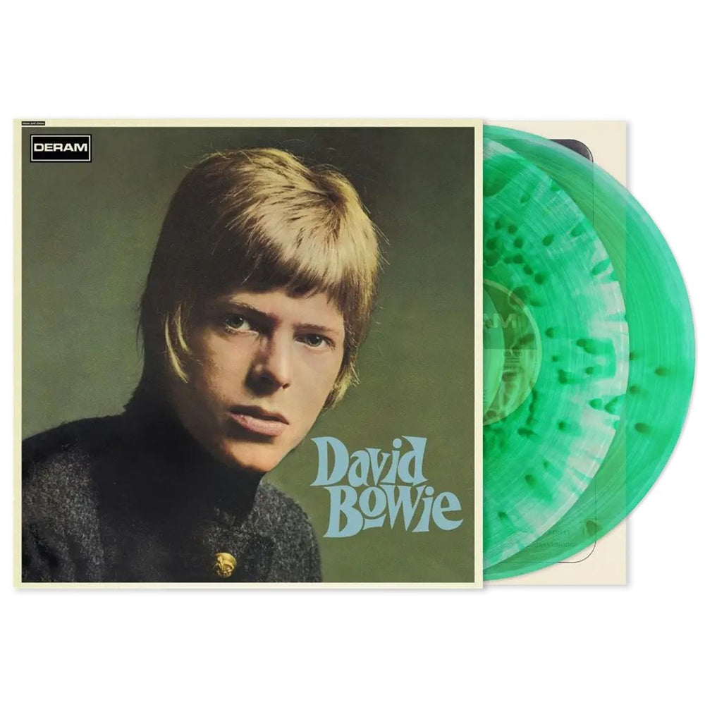 David Bowie David Bowie - Indie Edition Cloudy Green Vinyl + Bonus LP Incl. Laughing Gnome - Sealed UK 2-LP vinyl record set (Double LP Album) 6559890