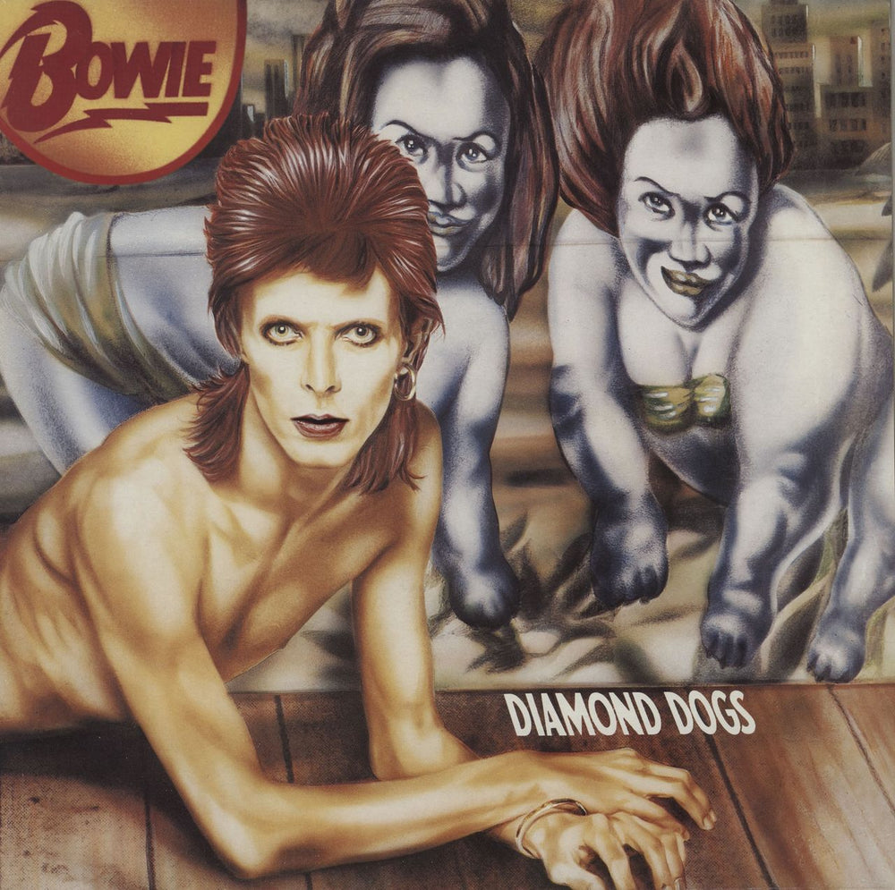 David Bowie Diamond Dogs UK vinyl LP album (LP record) EMC3584