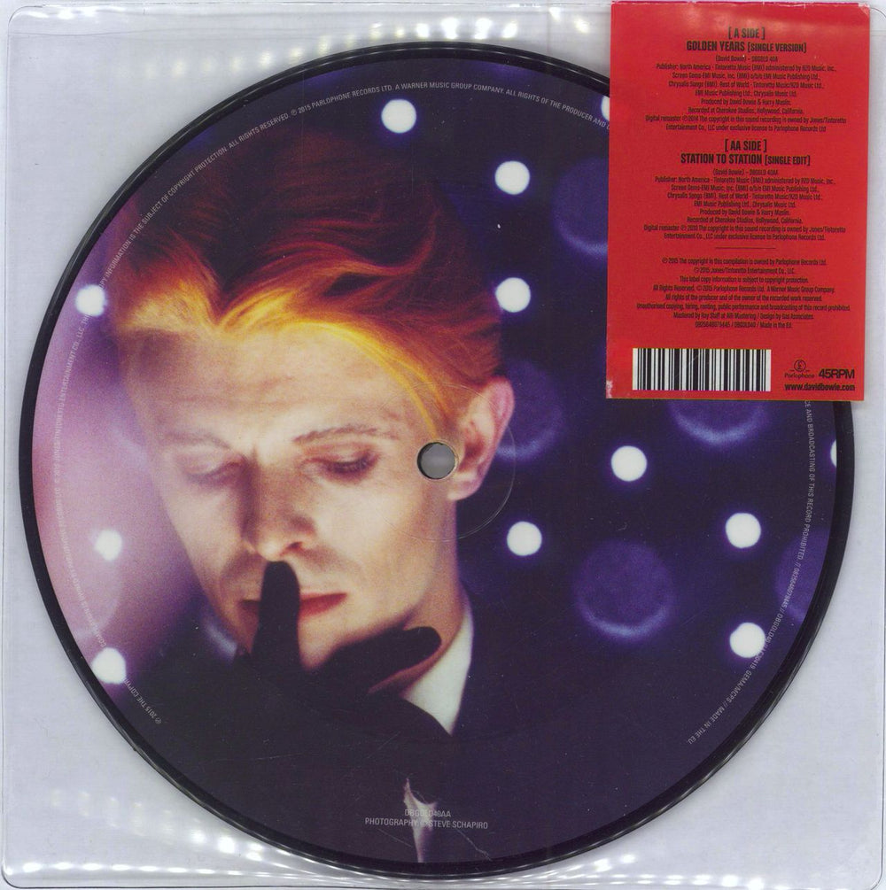 David Bowie Golden Years - 40th Anniversary Edition UK 7" vinyl picture disc (7 inch picture disc single) 825646079445