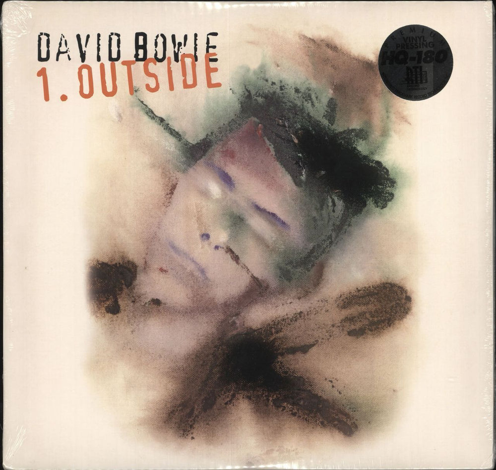 David Bowie Outside - 180 Gram White/Black Swirl Vinyl - Sealed US 2-LP vinyl record set (Double LP Album) FRM-40711