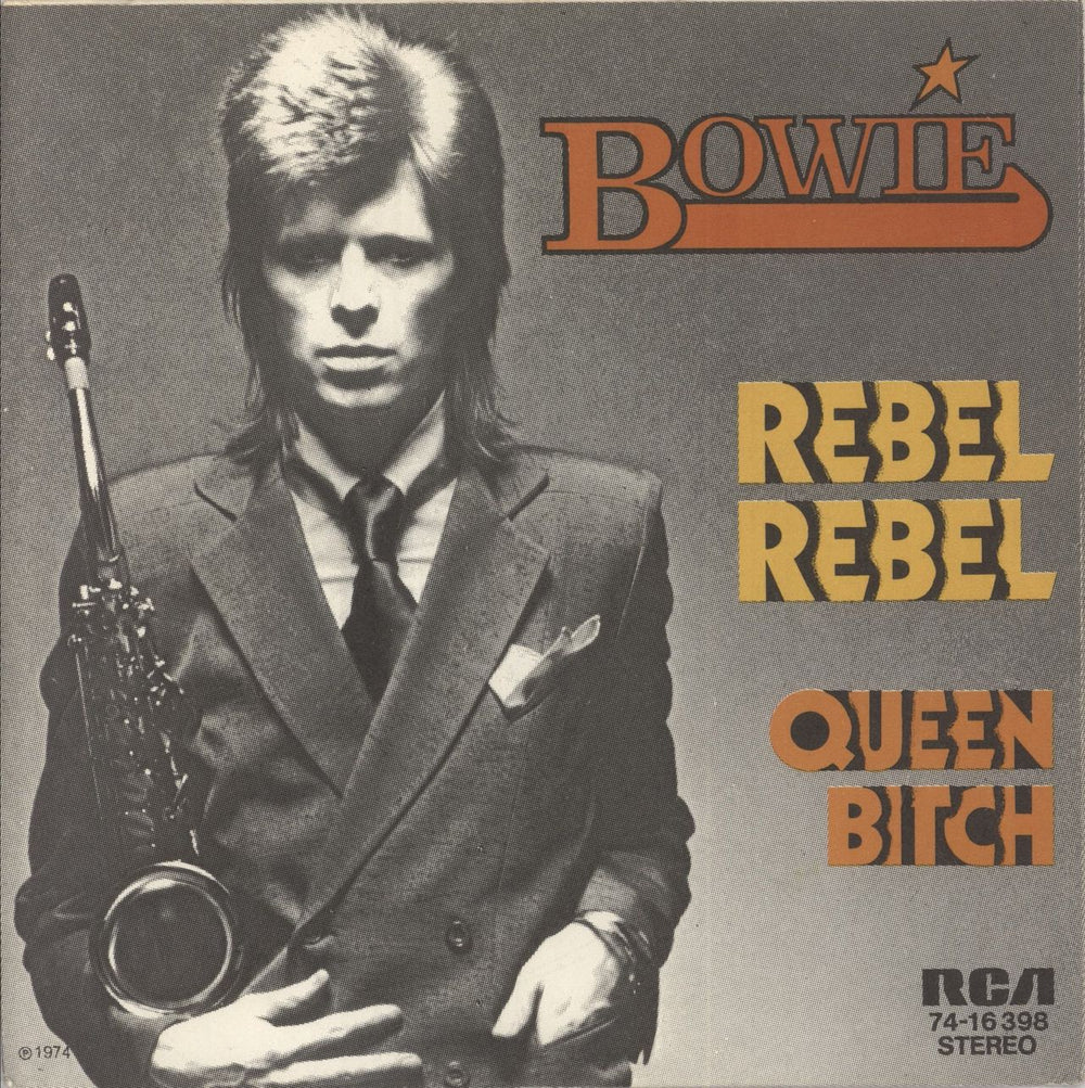 David Bowie Rebel Rebel German 7" vinyl single (7 inch record / 45) 74-16398