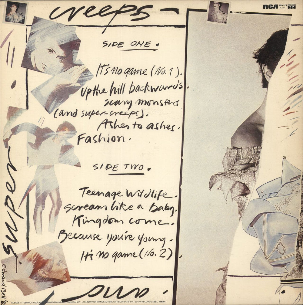 David Bowie Scary Monsters - 1st UK vinyl LP album (LP record)