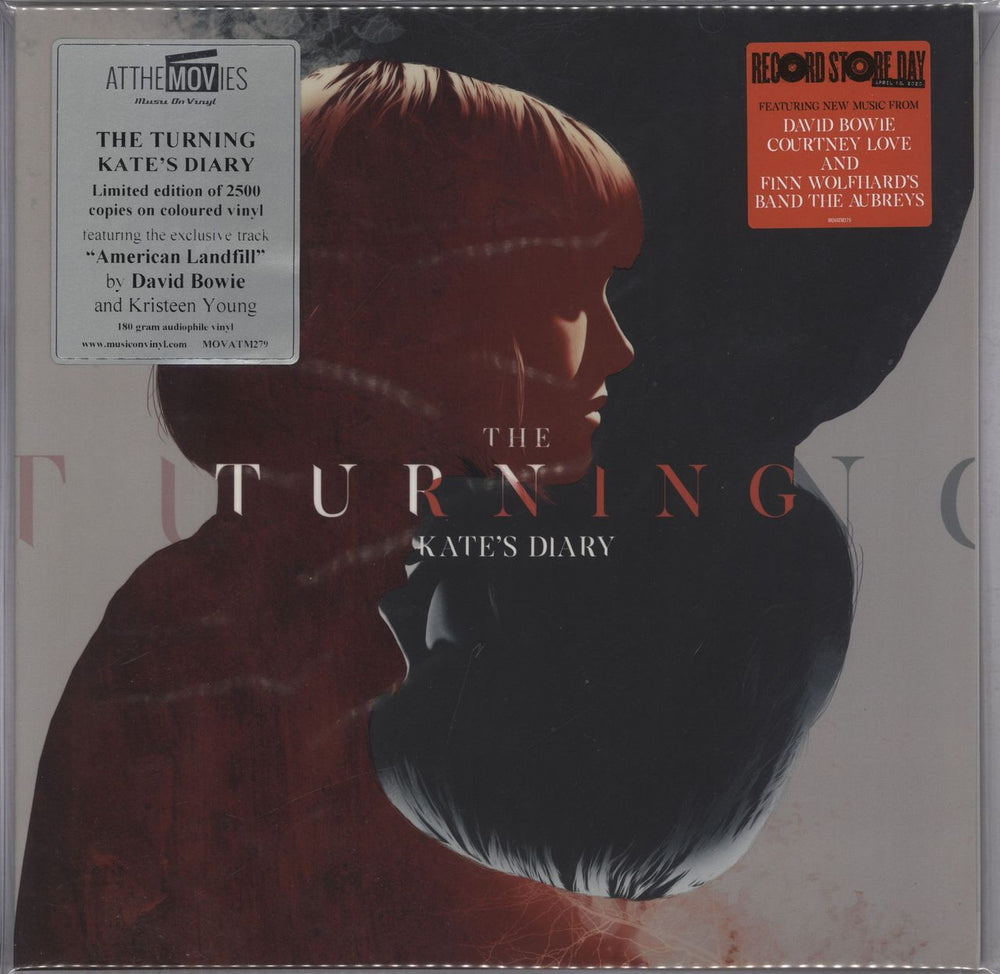 David Bowie The Turning (Kate's Diary) - RSD - Dark Red & Black Marbled 180 Gram UK vinyl LP album (LP record) MOVATM279