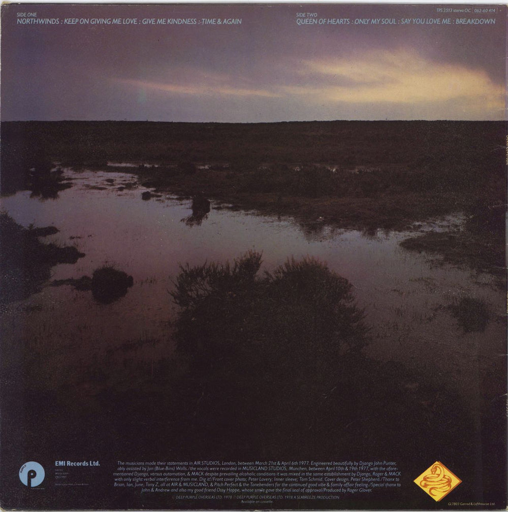 David Coverdale North Winds - 1st UK vinyl LP album (LP record)