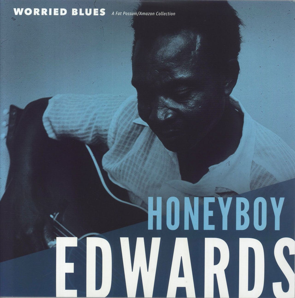 David 'Honeyboy' Edwards Worried Blues US vinyl LP album (LP record) FP1600-1