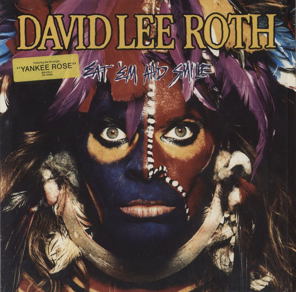 David Lee Roth Eat 'Em And Smile German vinyl LP album (LP record) 925470-1