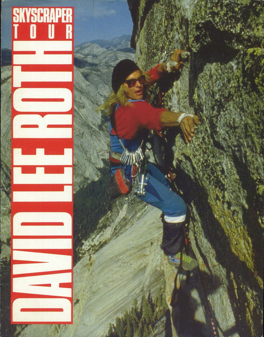David Lee Roth Skyscraper Tour + Ticket Stub + Merch Insert UK tour programme TOUR PROGRAM