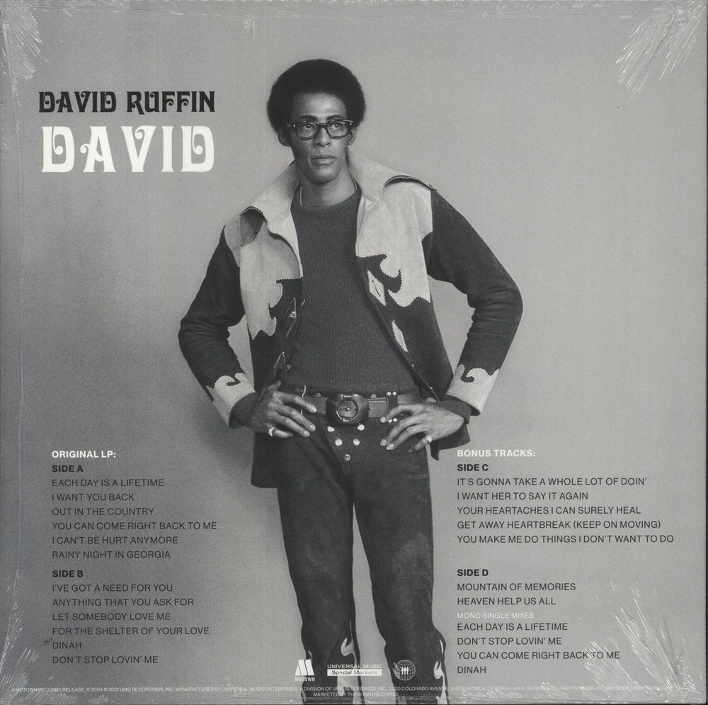 David Ruffin David - Yellow Vinyl - Sealed UK 2-LP vinyl record set (Double LP Album)