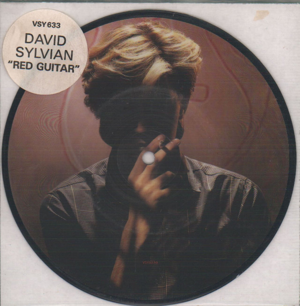 David Sylvian Red Guitar UK 7" vinyl picture disc (7 inch picture disc single) VSY633