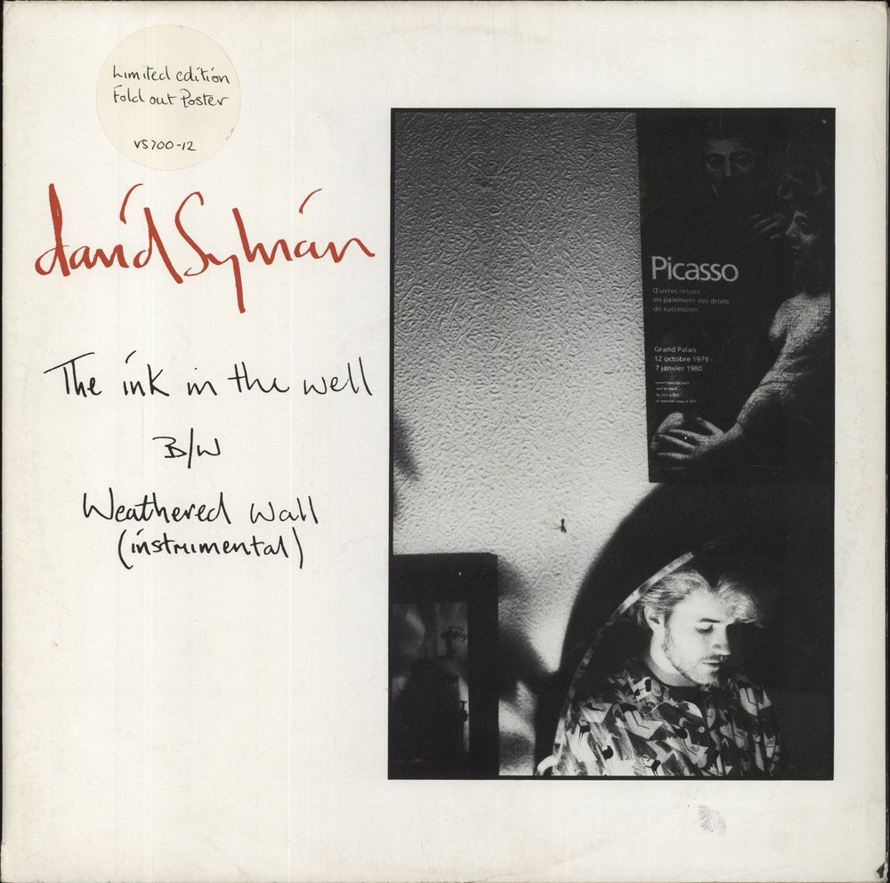 David Sylvian The Ink In The Well - Poster sleeve - EX UK 12" vinyl single (12 inch record / Maxi-single) VS700-12