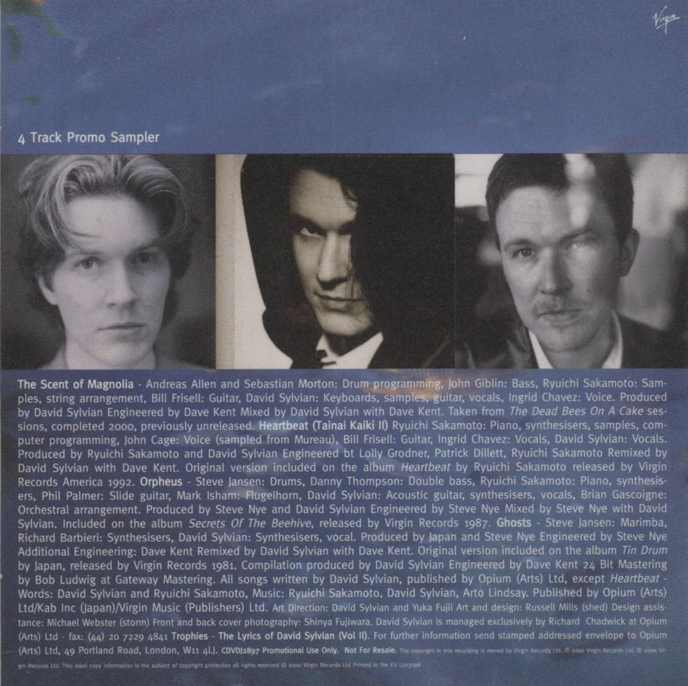 David Sylvian Two Everything And Nothing - Japanese book & Two Promo CDs UK Promo CD single (CD5 / 5")